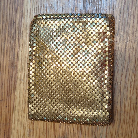 Whiting and Davis Gold Mesh Bifold Wallet - Picture 1 of 5